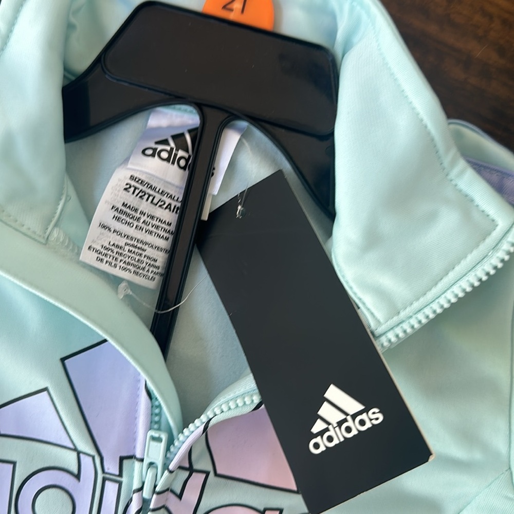 Adidas girls Zip jacket & jogger set - Picture 7 of 7